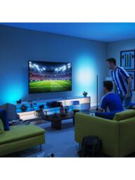 Philips Smart LED Gradient RGBIC Floor Lamp, Black - thumbnail 3