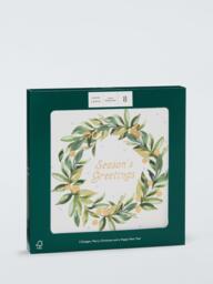 John Lewis Wreath & Foliage Luxury Charity Christmas Cards, Pack of 8 - thumbnail 2