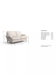 Laura Ashley Beaumaris Medium 2 Seater Sofa, Teak Leg - thumbnail 2