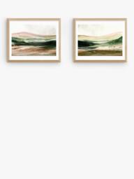 EAST END PRINTS Dan Hobday 'West Country' Framed Print, Set of 2, 43.4 x 53.4cm, Natural - thumbnail 1