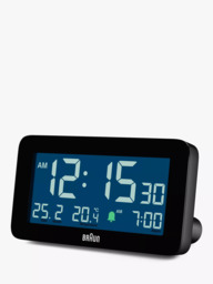 Braun BC10 LCD Digital Alarm Clock, Black - thumbnail 5