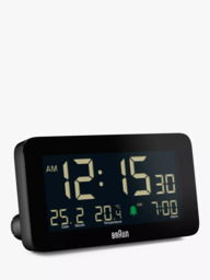 Braun BC10 LCD Digital Alarm Clock, Black - thumbnail 3