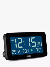 Braun BC10 LCD Digital Alarm Clock, Black - thumbnail 6
