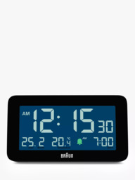 Braun BC10 LCD Digital Alarm Clock, Black - thumbnail 4