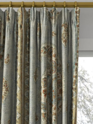 GP & J Baker Coromandel Made to Measure Curtains or Roman Blind, Blue/Sand - thumbnail 2