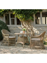 Bramblecrest RHS Rosemoor 2-Seater Round Garden Bistro Table & Chairs Set, Latte - thumbnail 2
