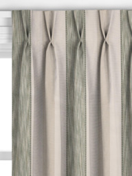 John Lewis Denver Stripe Made to Measure Curtains or Roman Blind, Myrtle Green - thumbnail 4