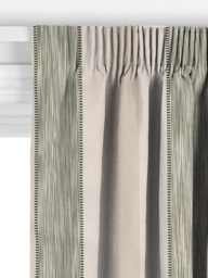 John Lewis Denver Stripe Made to Measure Curtains or Roman Blind, Myrtle Green - thumbnail 3