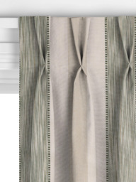 John Lewis Denver Stripe Made to Measure Curtains or Roman Blind, Myrtle Green - thumbnail 5