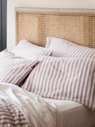Piglet in Bed Pembroke Stripe Linen Blend Bedding - thumbnail 1