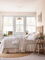 Piglet in Bed Pembroke Stripe Linen Blend Bedding - thumbnail 2