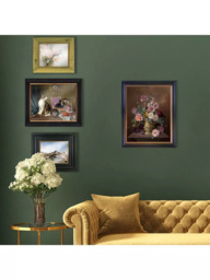 Brookpace Lascelles 'Still Life Of Flowers In Vase' Framed Canvas, 61 x 51cm, Multi - thumbnail 2