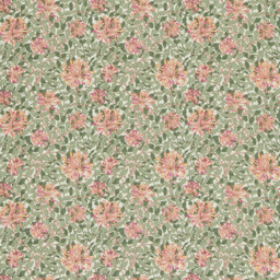 Morris & Co. Honeysuckle Made to Measure Curtains or Roman Blind, Chalk/Yellow