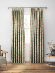 Morris & Co. Honeysuckle Made to Measure Curtains or Roman Blind, Chalk/Yellow - thumbnail 5