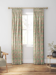 Morris & Co. Honeysuckle Made to Measure Curtains or Roman Blind, Chalk/Yellow - thumbnail 3