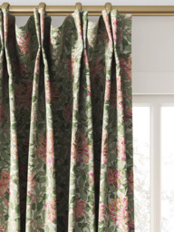 Morris & Co. Honeysuckle Made to Measure Curtains or Roman Blind, Chalk/Yellow - thumbnail 4