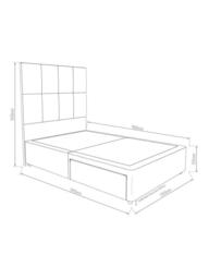 Hypnos Pocket Sprung Upholstered 2 Drawer Divan Base, Double - thumbnail 4