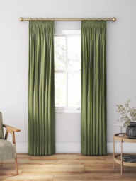 Clarke & Clarke Paradiso Made to Measure Curtains or Roman Blind, Olive - thumbnail 3