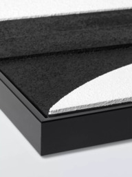 John Lewis 'Modernist' Framed Hand Painted 3D Canvas, Set of 2, 100 x 60cm, Black/White - thumbnail 2