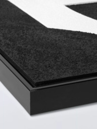 John Lewis 'Modernist' Framed Hand Painted 3D Canvas, Set of 2, 100 x 60cm, Black/White - thumbnail 3