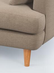 John Lewis Fika Compact 3 Seater LHF Chaise End Sofa, Light Leg, Chunky Chenille Natural - thumbnail 6