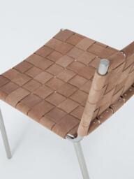 John Lewis Woven Suede Dining Chair, Brown - thumbnail 5