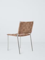 John Lewis Woven Suede Dining Chair, Brown - thumbnail 3