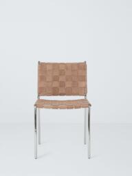 John Lewis Woven Suede Dining Chair, Brown - thumbnail 2