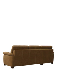 John Lewis Camden LHF Chaise End Leather Sofa Bed, Dark Leg - thumbnail 4