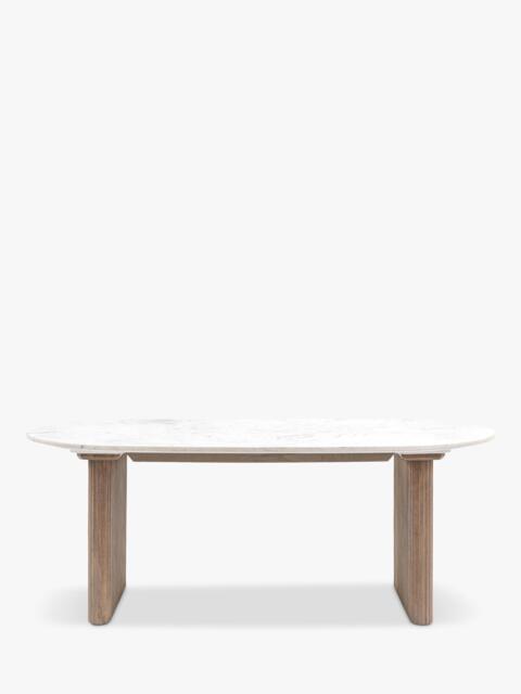Gallery Direct Marmo Marble Top Oval Dining Table - image 1