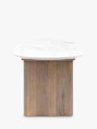 Gallery Direct Marmo Marble Top Oval Dining Table - thumbnail 6