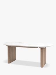 Gallery Direct Marmo Marble Top Oval Dining Table - thumbnail 5