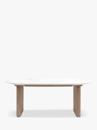 Gallery Direct Marmo Marble Top Oval Dining Table - thumbnail 1