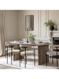 Gallery Direct Marmo Marble Top Oval Dining Table - thumbnail 2