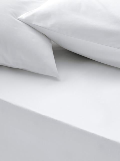 John Lewis Egyptian Cotton Sateen 1000 Thread Count Deep Fitted Sheet, White - image 1