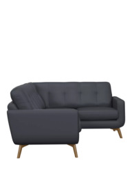 John Lewis Barbican RHF Corner End Leather Sofa, Light Leg - thumbnail 3