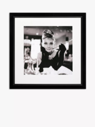 Brookpace Lascelles Audrey Hepburn 'Breakfast at Tiffany's' Framed Print & Mount, 46 x 46cm, Black/White - thumbnail 1