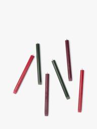 The Conran Shop Wick Wax Candles, Pack of 6, 25cm, Bolds - thumbnail 2