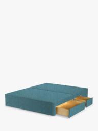 John Lewis Pocket Sprung Upholstered Continental 2+2 Drawer Divan Base, Small Double