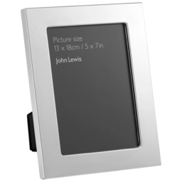 John Lewis Wide Border Photo Frame, Silver Plated - thumbnail 4