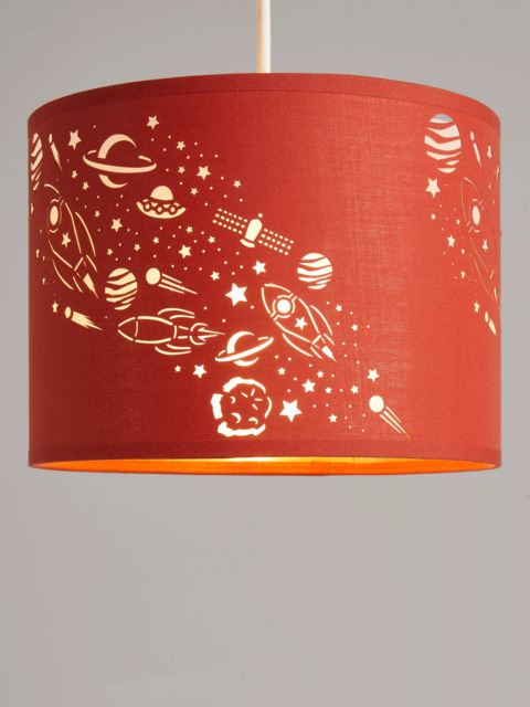 John Lewis Outer Space Lampshade, Orange