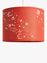 John Lewis Outer Space Lampshade, Orange - thumbnail 5