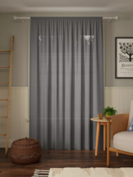 John Lewis Linen Polyester Blend Slot Top Voile Panel - thumbnail 4