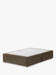 Hypnos Non-Sprung Upholstered 4 Drawer Divan Base, Double
