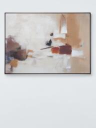 John Lewis 'Autumn Echo' Abstract Framed Canvas Print, Natural - thumbnail 2
