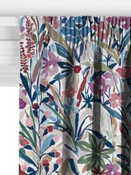 John Lewis Penelope Floral Made to Measure Curtains or Roman Blind, Dusty Mauve - thumbnail 3