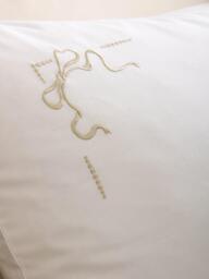 Historic Royal Palaces Bow 200 Thread Count Duvet Cover Set, White - thumbnail 4