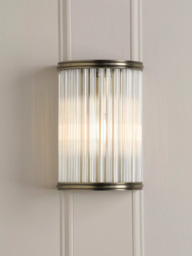 Laura Ashley Sutton Wall Light, Antique Brass - thumbnail 1