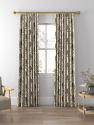 Sanderson Ringtailed Lemur Made to Measure Curtains or Roman Blind, Olive - thumbnail 3