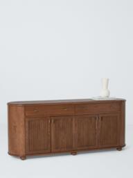 John Lewis Elder 4 Door, 2 Drawer Curved Sideboard, Walnut Finish - thumbnail 6